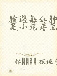 脸过敏红肿痒都是小疙瘩怎么办