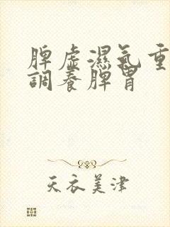 脾虚湿气重怎么调养脾胃