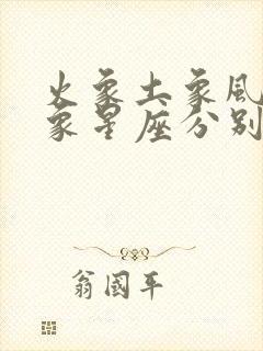 火象土象风象水象星座分别是