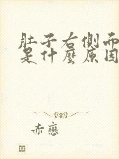 肚子右侧面疼痛是什么原因