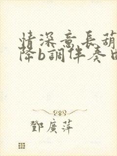 情深意长葫芦丝降b调伴奏曲