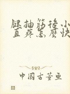 腿抽筋后小腿一直疼怎么快速缓解