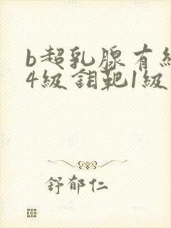 b超乳腺有结节4级钼靶1级