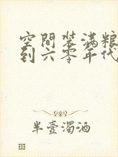 空间装满粮食回到六零年代