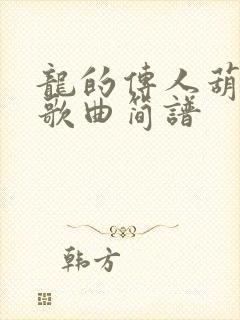 龙的传人葫芦丝歌曲简谱