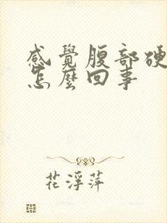 感觉腹部硬硬的怎么回事封面