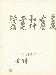 脖子和右肩膀疼痛是什么原因