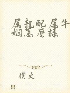 属龙配属牛的婚姻怎么样