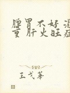 脾胃不好 湿气重 肝火旺症状