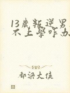 13岁叛逆男孩不上学咋办?