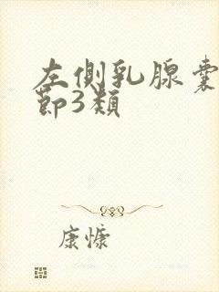 左侧乳腺囊性结节3类封面