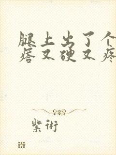 腿上出了个大疙瘩又硬又疼