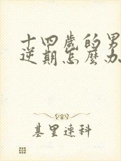 十四岁的男孩叛逆期怎么办