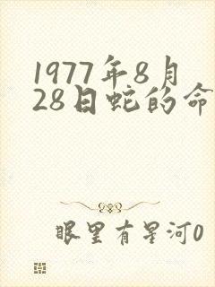 1977年8月28日蛇的命运