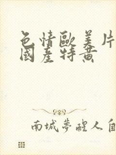 色情欧美片午夜国产特黄