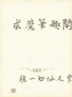 求魔笔趣阁封面
