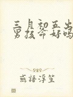 三月初五出生的男孩命好吗