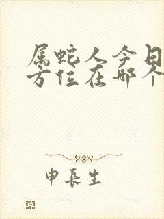 属蛇人今日财运方位在哪个方向