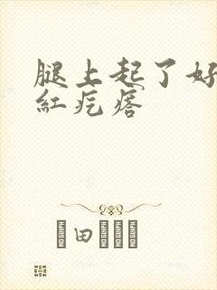 腿上起了好多小红疙瘩