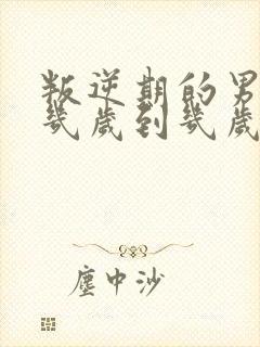 叛逆期的男孩子几岁到几岁