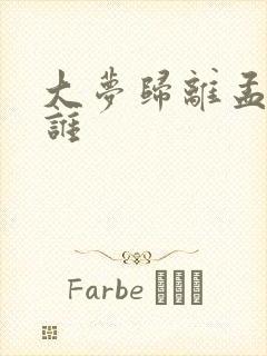 大梦归离孟极是谁