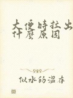 大便时拉出血是什么原因