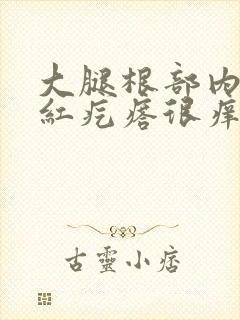 大腿根部内侧长红疙瘩很痒