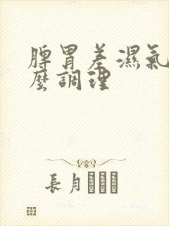 脾胃差湿气重怎么调理