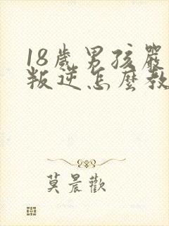 18岁男孩严重叛逆怎么教育