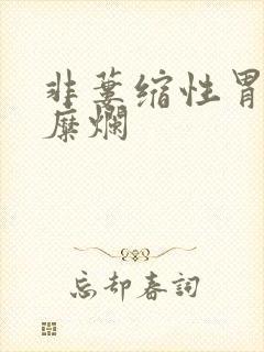 非蒌缩性胃炎伴糜烂