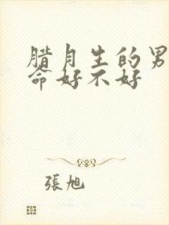 腊月生的男孩子命好不好