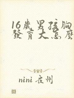 16岁男孩胸部发育大怎么办