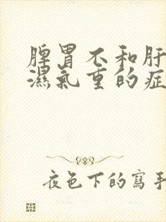 脾胃不和肝火旺湿气重的症状