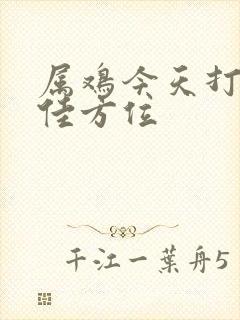 属鸡今天打牌最佳方位