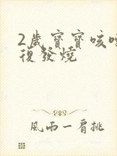 2岁宝宝咳嗽反复发烧