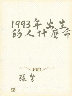 1993年出生的人什么命