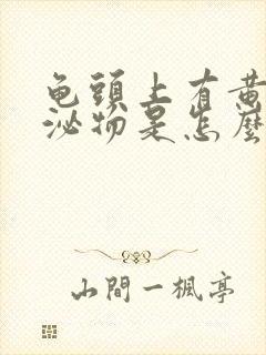 龟头上有黄色分泌物是怎么回事