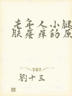 老年人小腿部皮肤瘙痒的原因及治疗