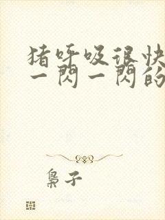 猪呼吸很快肚子一闪一闪的封面