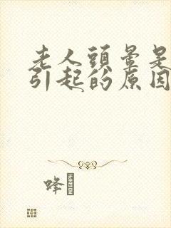 老人头晕是什么引起的原因有哪些封面