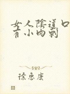 女人阴道口内侧有小肉刺