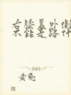 右膝盖外侧疼痛不能走路什么原因