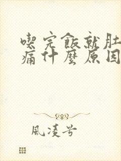 吃完饭就肚子胀痛什么原因?