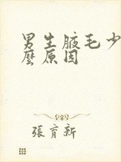 男生腋毛少是什么原因