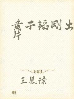 黄子韬刚出道照片