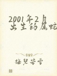 2001年2月出生的属蛇男命运