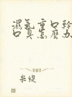 湿气重口干口苦口臭怎么办