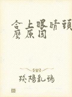 合上眼睛头晕什么原因封面