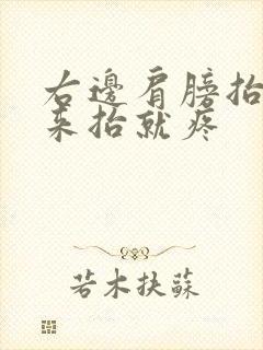 右边肩膀抬不起来抬就疼