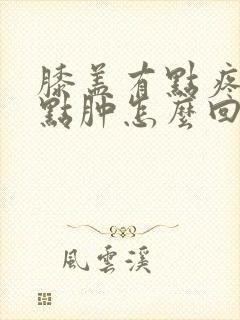 膝盖有点疼还有点肿怎么回事